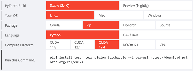 Install PyTorch